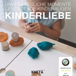 KNETA Zestaw drewnianych stempli, 6szt. - Monster