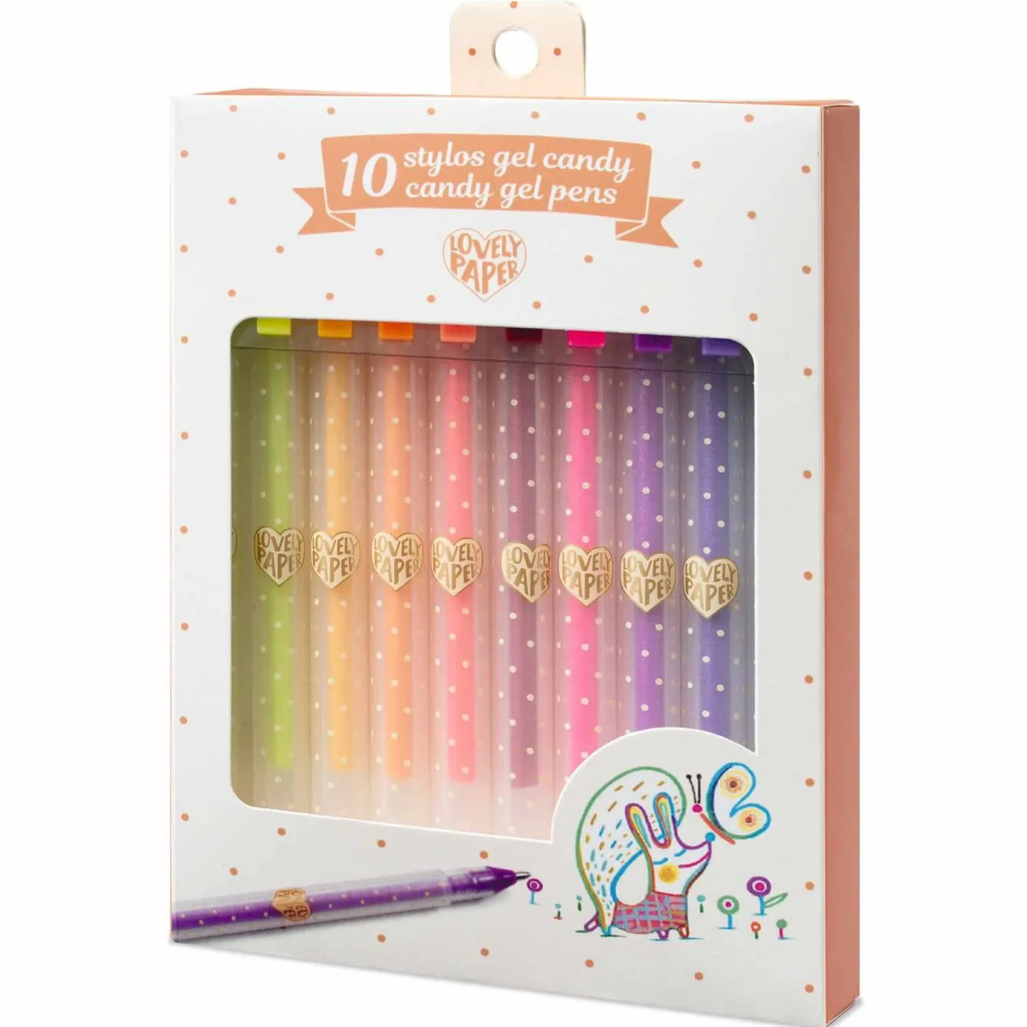 Djeco Zestaw 10 długopisów żelowych CANDY