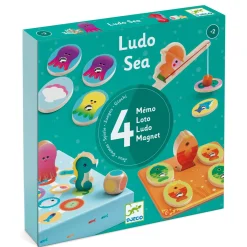 Djeco Zestaw 4 gier LUDO SEA