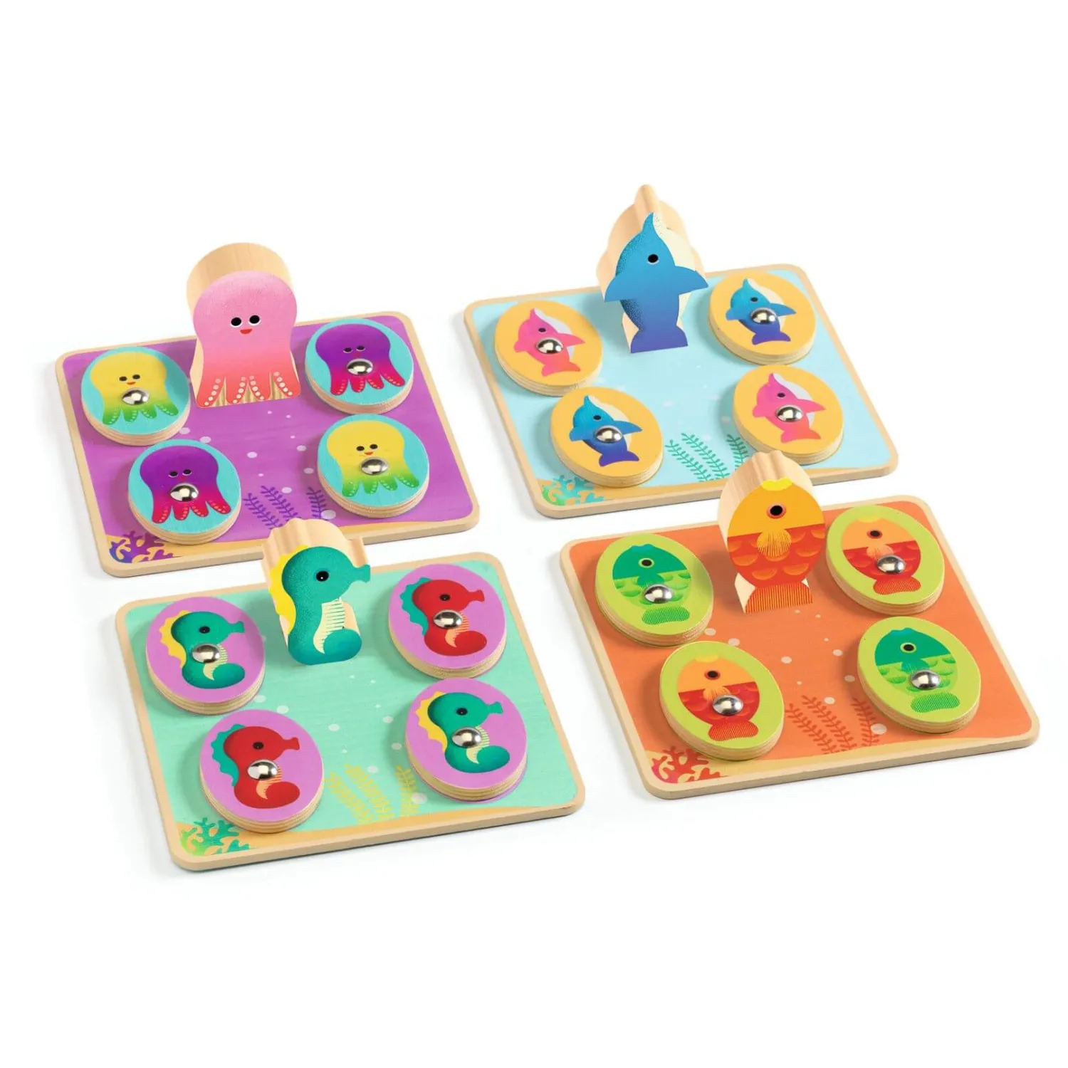 Djeco Zestaw 4 gier LUDO SEA