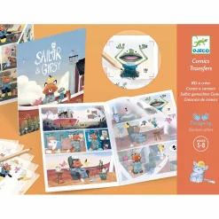 Djeco Zestaw kalkomanii - komiks ŻEGLARZ & GIPSY 5+