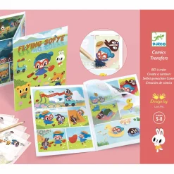 Djeco Zestaw kalkomanii - komiks LATAJĄCA SOFYE 5+