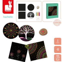 Janod Zestaw kreatywny Malowanie kropkami - Dots painting I love creativity 8+