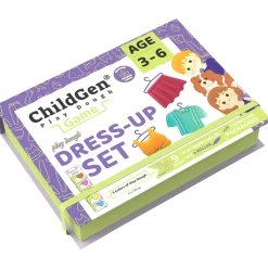 ChildGen Zestaw kreatywny MODA - ubieranki i fryzury, 100% naturalna ciastolina i akcesoria