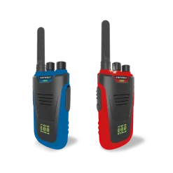 Kidywolf Zestaw krótkofalówek Walkie Talkie KIDYTALK - niebiesko-czerwone