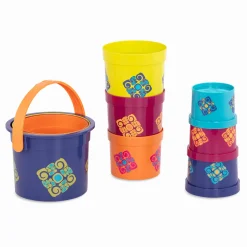 B.Toys Zestaw 10 kubełków do piętrowania