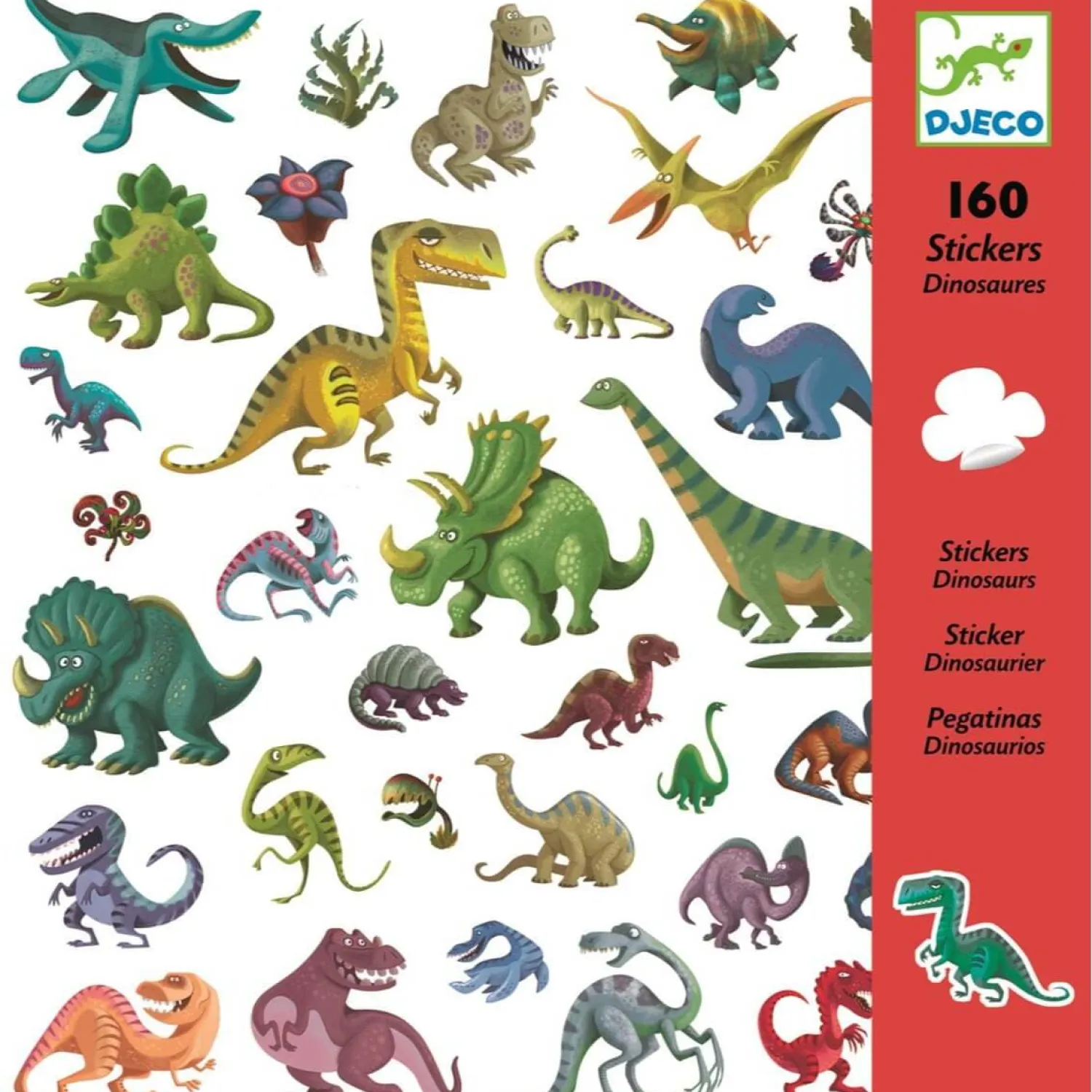 Djeco Zestaw naklejek - dinozaury