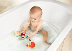 Lilliputiens Zestaw 3 piłeczek do kąpieli z przyssawkami 3 m+
