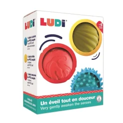 LUDI Zestaw 3 piłeczek sensorycznych ⌀8