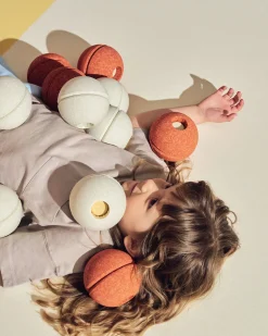 MODU Zestaw 3 piłek piankowych Foam Balls - sand grey, honey yellow