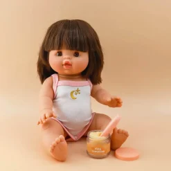 Tiny Harlow Zestaw Tiny Tummies Słoiczek i Łyżeczka, Banan