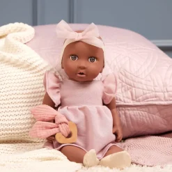 LullaBaby Zestaw ubranek dla lalki niemowlęcia, stylizacja z sukienką