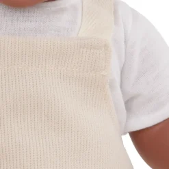 LullaBaby Zestaw ubranek dla lalki niemowlęcia, stylizacja ze spodniami na szelkach