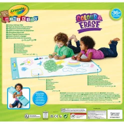 Crayola Zmywalna mata do rysowania dla dzieci 60x90 cm + 4 flamastry Mini Kids 3+